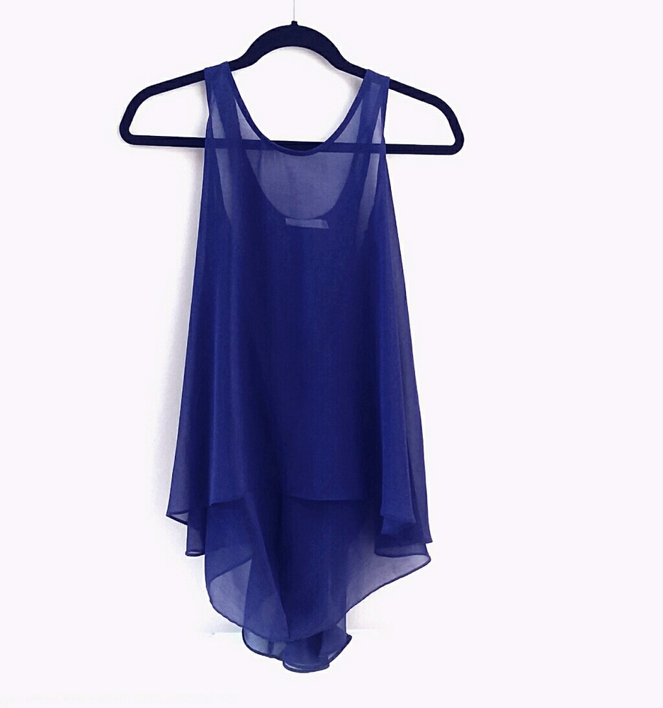 Waterfall Sleeveless Top Sz S EUC